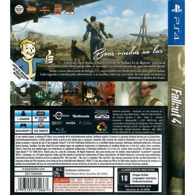 Fallout 4 Ps4 (Sem Mapa)