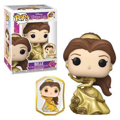 Funko Pop Belle 221 (Gold Ultimate Princess) (Com Pin)