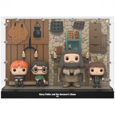 Funko Pop Ron, Harry, Hagrid E Hermione Na Cabana Do Hagrid - Moments Deluxe #04