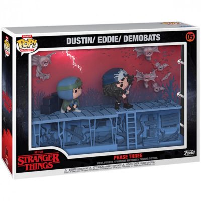 Funko Pop Stranger Things - Dustin, Eddie E Demobats - Deluxe Moment Phase Three #05