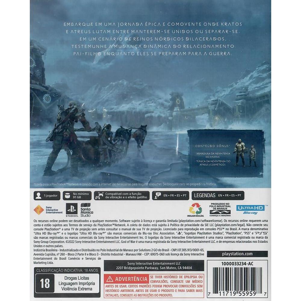 God of War Ragnarök - Edição de Lançamento - PlayStation 5 - Feasal  Informatica