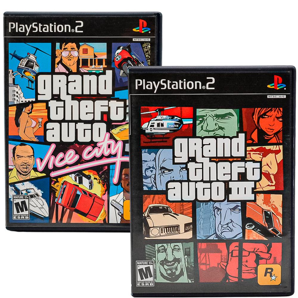 Grand Theft Auto Double Pack: Grand Theft Auto III / Grand Theft Auto Vice  City - PlayStation 2