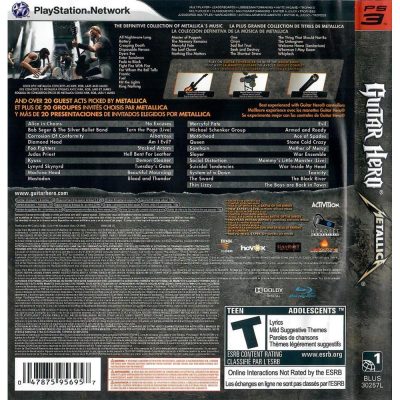Guitar Hero Metallica Ps3