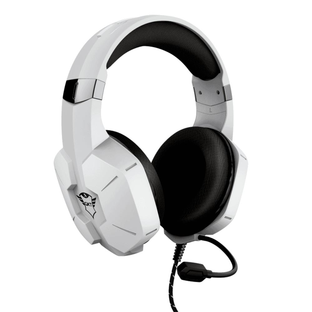 Headset Gamer Trust Gxt 323W Carus, Xbox Series, Ps5, Ps4, Switch, Pc, Laptop, Drivers 50Mm, P2, Branco - 24258