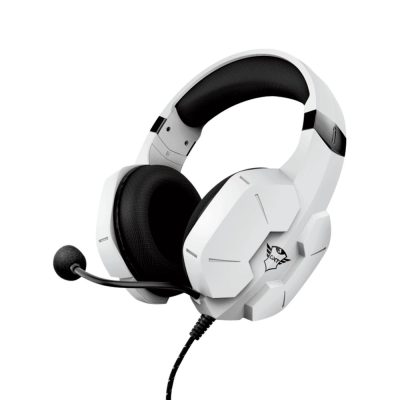 Headset Gamer Trust Gxt 323W Carus, Xbox Series, Ps5, Ps4, Switch, Pc, Laptop, Drivers 50Mm, P2, Branco - 24258