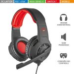 Headset Gamer Trust Gxt 411 Radius, Drivers 40Mm, P2, P3, Ps4, Ps5, Xbox Series, Switch, Pc, Laptop, Preto - 24076