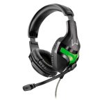 Headset Gamer Warrior Harve, Drivers 40Mm, Preto E Verde - Ph298