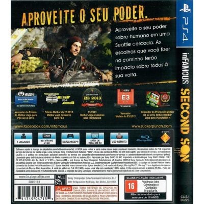 Infamous Second Son Ps4