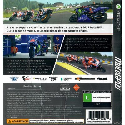 Moto Gp 17 Xbox One #3 (Mancha)