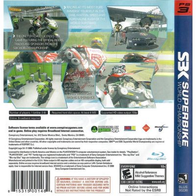 Sbk Superbike World Championship Ps3