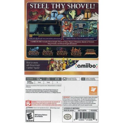 Shovel Knight Treasure Trove Nintendo Switch