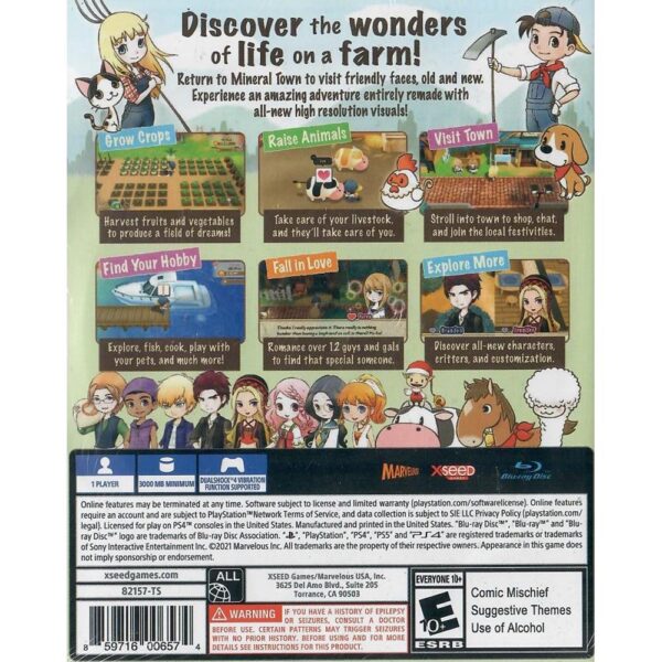Story Of Seasons Friends Of Mineral Town Ps4