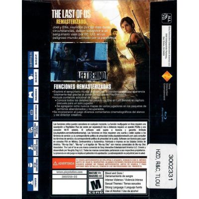 The Last Of Us Remasterizado Ps4 (Case De Papelão)