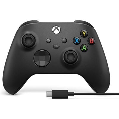 Controle Sem Fio Xbox Series + Cabo Usb-C - Original Carbon Black