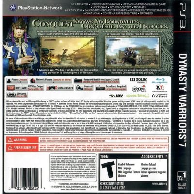 Dynasty Warriors 7 Ps3