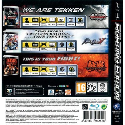 Fighting Edition Tekken 6 / Tekken Tag Tournament 2 / Soulcalibur V Ps3