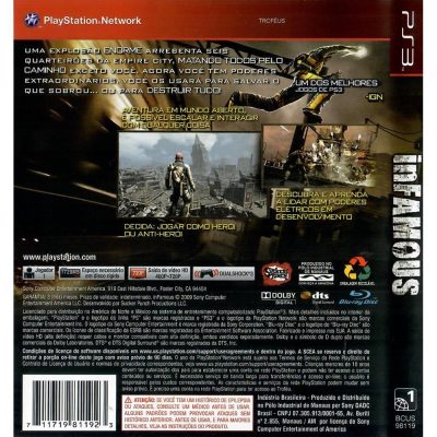 Infamous Ps3 (Greatest Hits)