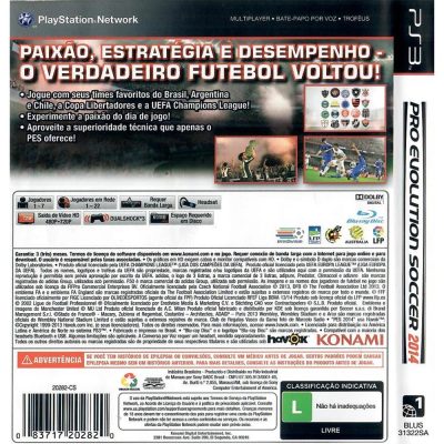 Pes 2014 Pro Evolution Soccer Ps3