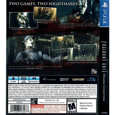 Resident Evil Origins Collection Ps4