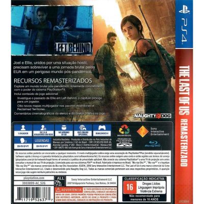 The Last Of Us Remasterizado Ps4 #1 (Playstation Hits)