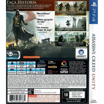 Assassins Creed Unity Ps4