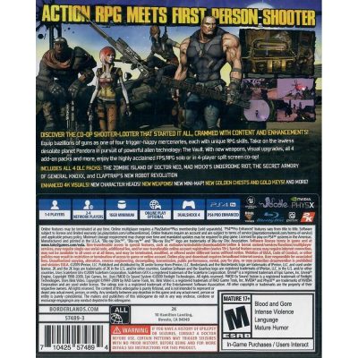 Borderlands Game Of The Year Edition Ps4