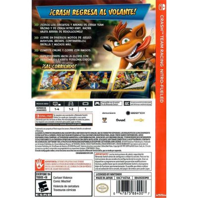 Crash Team Racing Nitro-Fueled Nintendo Switch