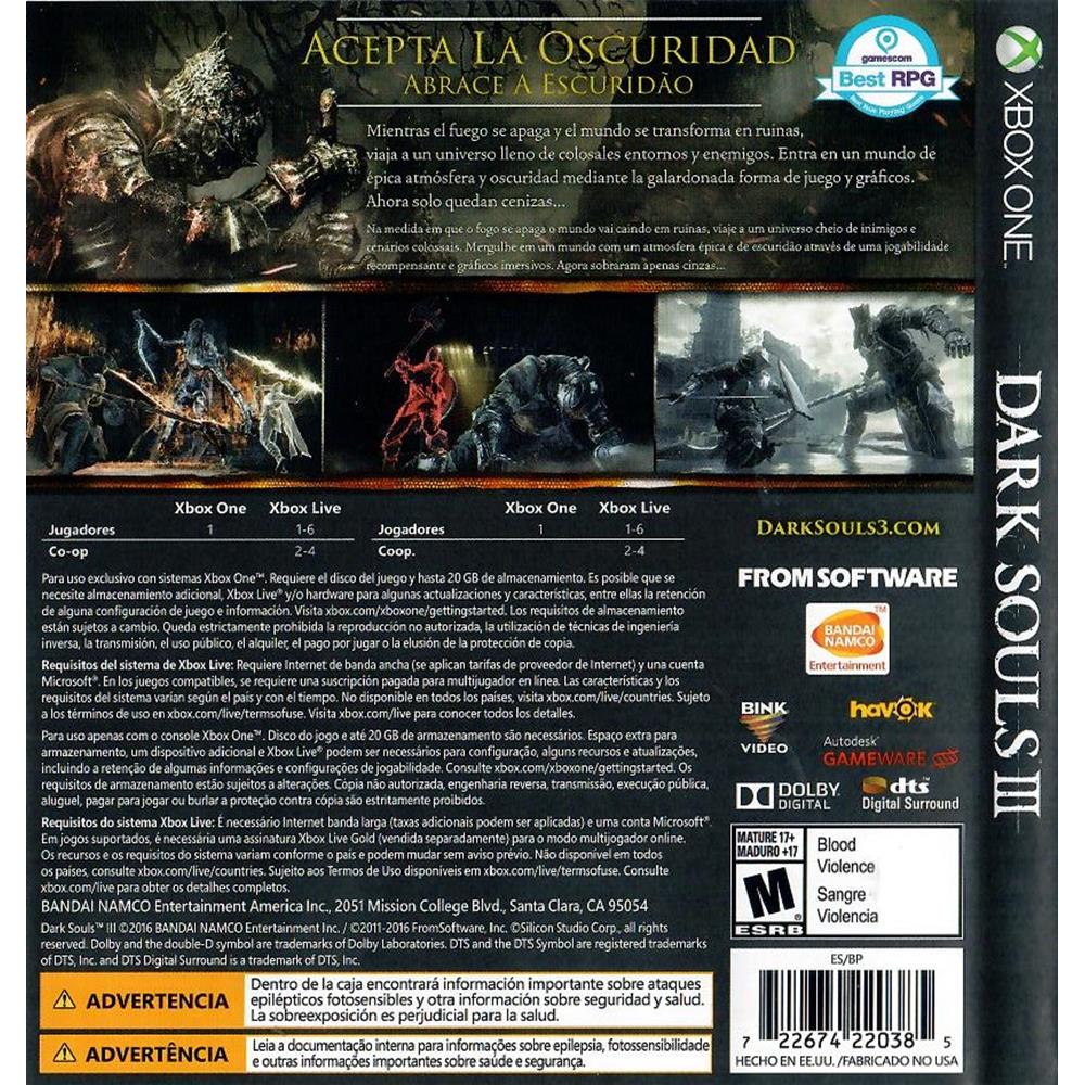 Dark Souls Iii Xbox One
