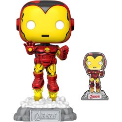 Funko Pop Iron Man With Pin 1172 (Marvel The Avengers: Earth's Mightiest Heroes 60Th Anniversary)