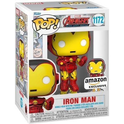 Funko Pop Iron Man With Pin 1172 (Marvel The Avengers: Earth's Mightiest Heroes 60Th Anniversary)
