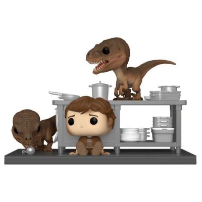 Funko Pop Jurassic Park Tim Murphy With Velociraptors 1199 (Moments)