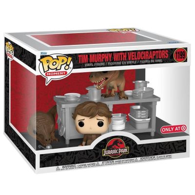 Funko Pop Jurassic Park Tim Murphy With Velociraptors 1199 (Moments)