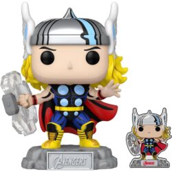 Funko Pop Thor With Pin 1190 (Marvel The Avengers: Earth's Mightiest Heroes 60Th Anniversary)