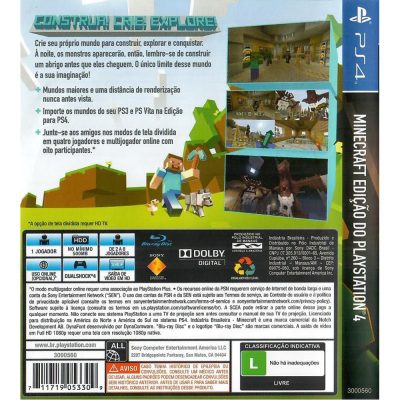 Minecraft Playstation Edition Ps4