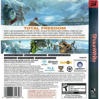 Shaun White Snowboarding Ps3
