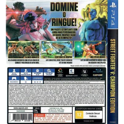 Street Fighter V Champion Edition Ps4 #1 (Código Usado)