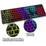 Teclado Gamer Mecanico Programavel Eg214 Dawn (Blue Switch, Teclas Pudding) Com Fio Evolut Teclado Gamer Mecanico Programavel Eg214 Dawn (Blue Switch, Teclas Pudding) Com Fio Evolut