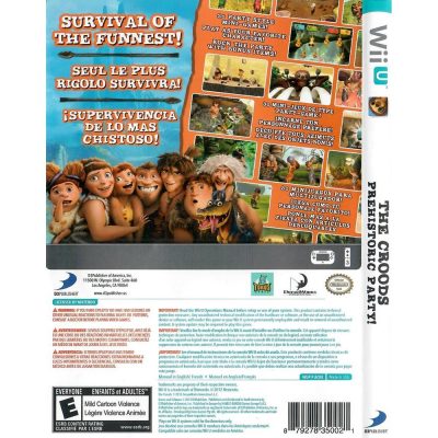 The Croods Prehistoric Party! Nintendo Wii U #2 (Sem Manual)