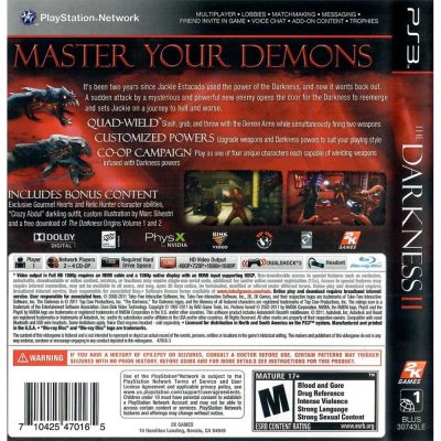 The Darkness Ii Limited Edition Ps3