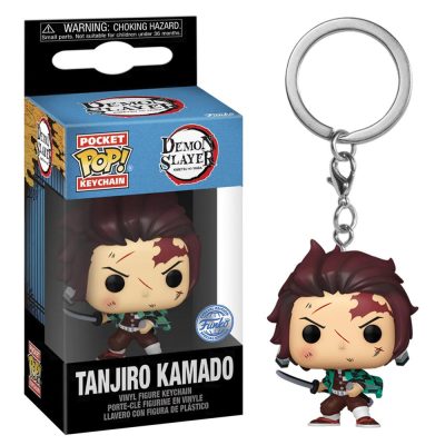 Chaveiro Funko Tanjiro Kamado (W/Battle Wounds) (Pocket Pop Keychain Demon Slayer)