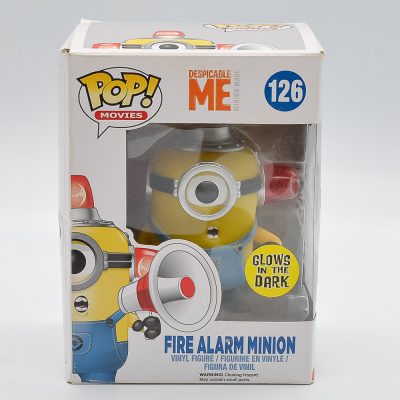 Funko Pop Movies - Despicable Me Fire Alarm Minion 126 (Glows In The Dark) (Vaulted) * (Reserva)