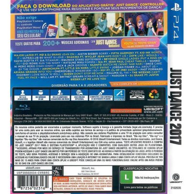 Just Dance 2017 Ps4