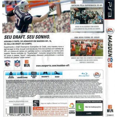 Madden Nfl 16 Ps3 #1 (Risco)