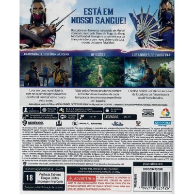 Mortal Kombat 1 Ps5 (Steelbook)