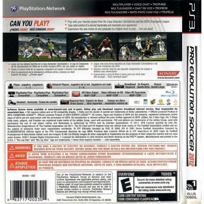 Pes 2012 Pro Evolution Soccer Ps3 #1 (Riscos)