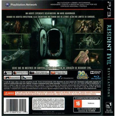 Resident Evil Revelations Ps3