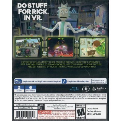 Rick And Morty Virtual Rick-Ality Ps4 Vr
