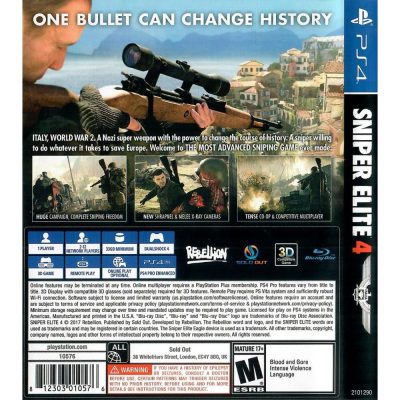 Sniper Elite 4 Ps4