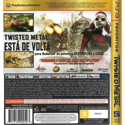 Twited Metal Ps3 (Favoritos)