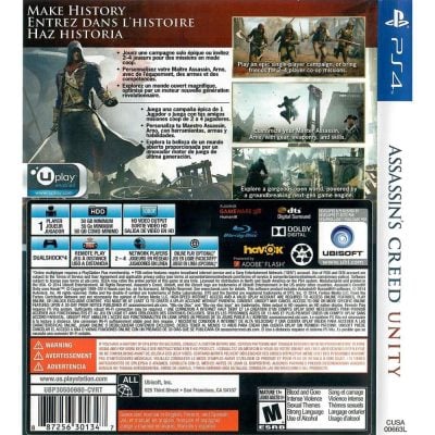 Assassins Creed Unity Ps4